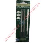 MONTBLANC 2 REFILL NERO. PUNTA M PER ROLLER IN BLISTER